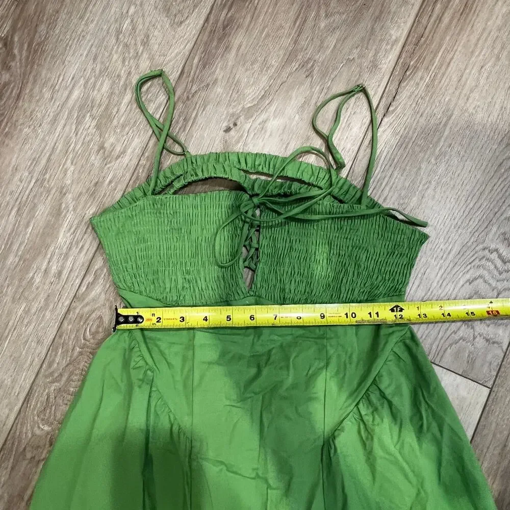 FREE PEOPLE Women's Fifi Midi Dress Size S In Green